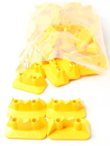 STUD BOY Super-Lite Pro Series Double Backers 0.75" Yellow - 48/Pk | Durable Motorcycle Tires