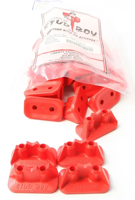 STUD BOY 2512-P1-RED 2-Ply Super Lite Double Backers Tracks - Durable Off-Road Traction for ATVs & UTVs