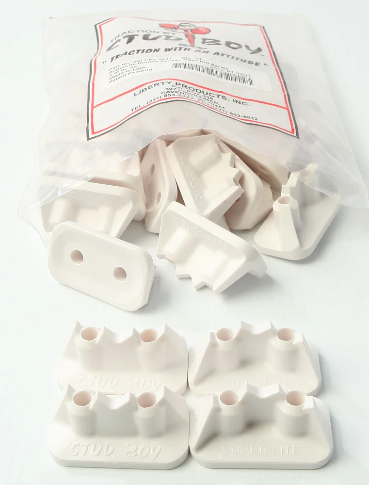STUD BOY 2512-P1-WHT 2-Ply Super Lite Pro Series Double Backers - Durable Off-Road Tracks