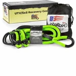BUBBA ROPES Sidewinder 5/8" Power Stretch® UTV Winch Recovery Gear Set - 30ft Recovery Rope with Gator-Jaw Shackles