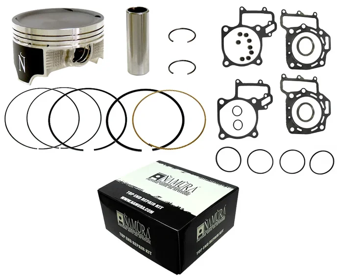 NAMURA NA-20075K Top End Repair Kit - High-Quality Piston Kit for Motorcycle Engines