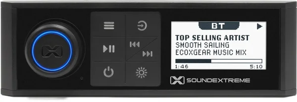 ECOXGEAR - SEI-SEMRN1DIN - Marine AM/FM/Bluetooth Digital Media Player
